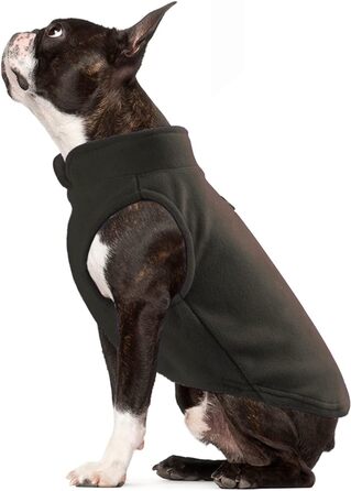 PETCUTE Тепла жилетка для собак, зимова куртка для великих собак, жилетка для домашніх тварин, тепла куртка для собак з отвором для повідка, ідеально підходить для зими, м'яка флісова жилетка (M, Кофе)