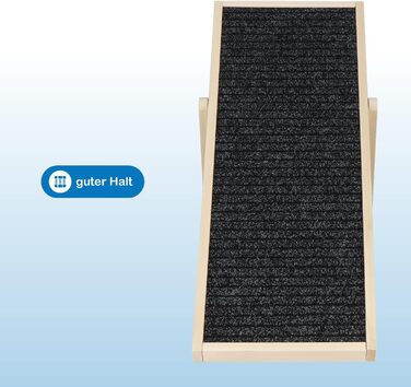 Дерев'яна рампа для собак, регульована висота, 78 см - Natural Groβ