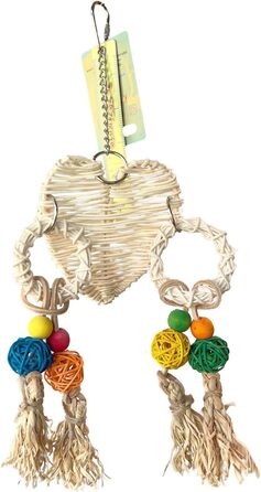 Іграшка для папуг JoJoMonsta Auroras Amulett, набір Paradise, ручна робота, іграшка для папуг і хвилястих папужок