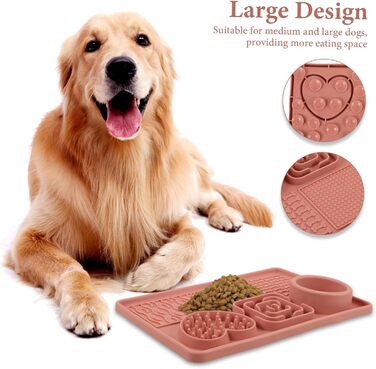 Килимок для повільного годування собак та котів BESPORTBLE з присосками, силікон