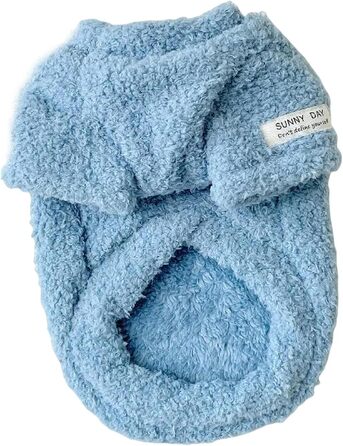 Пуловер для собак на зиму: теплий одяг для маленьких та середніх порід (Даксель, цуценята) - колір блакитний, розмір XXL
