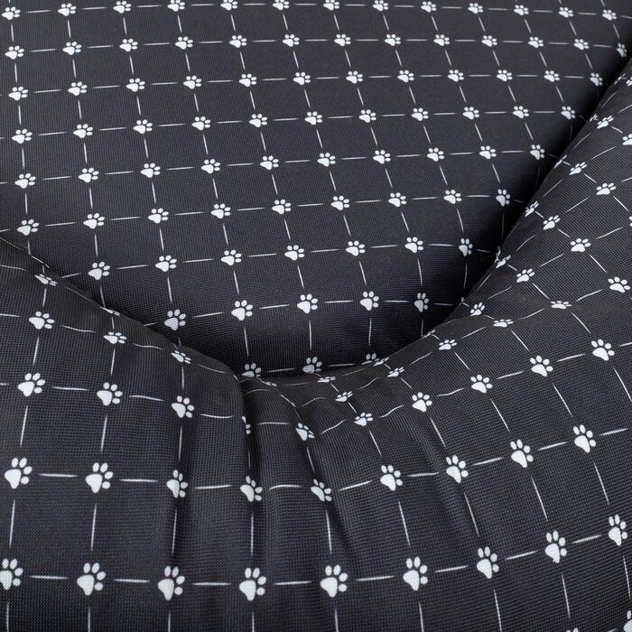 Водонепроникне лежанка для собак - лежанка-матрац з Codura | Для маленьких собак | Сірий колір, розмір XL (105 x 85 см), з принтом лапок