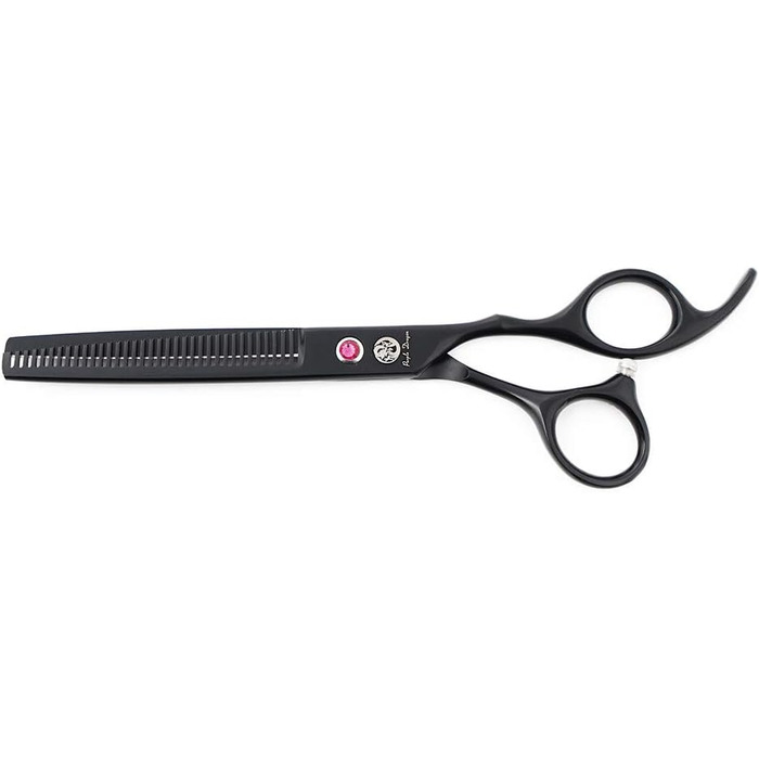 Набір професійних ножиць для грумінгу собак Purple Dragon 7.0 дюймів, 3 шт. з декором зі стразів