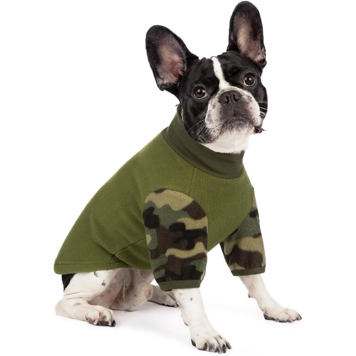 Теплий зимовий халат-піжама для собак, камуфляжний костюм, тепла куртка для собак, одяг для собак (зелений, 2XL, обхват грудей до 59.9 см)