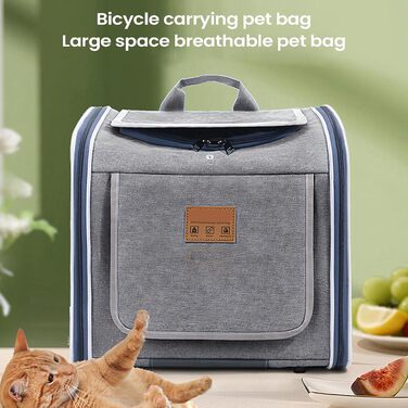 Корзина для велосипеда для собак – портативна складна сумка | для прогулянок, подорожей, безпеки, їзди на велосипеді, сім'ї, котів