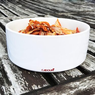 Керамічна годівниця для собак з іменем - персоналізована миска для корму та води (Барвиста лапка) - 1.300 мл