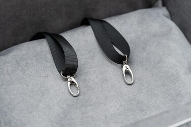 Автокрісло для собак Boutique Zoo | Зручне автокрісло для собак, котів та інших домашніх тварин | Для заднього сидіння, пасажирського сидіння | Автоматичне ліжко для собак, сумка-переноска | Поліестер, еко-замша | Колір: | Розміри: (L (57x50 см), Сірий / 