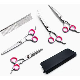 Набір для грумінгу собак: ножиці та аксесуари для догляду з нержавіючої сталі. Ідеальний подарунок для домашніх тварин