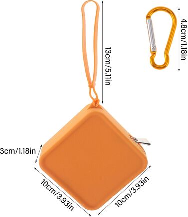 Силіконові пакети для ласощів, 2 шт., жовтий та помаранчевий