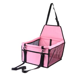 Автомобільна переноска для собак та котів BESPORTBLE - рожева, з регульованим ременем безпеки