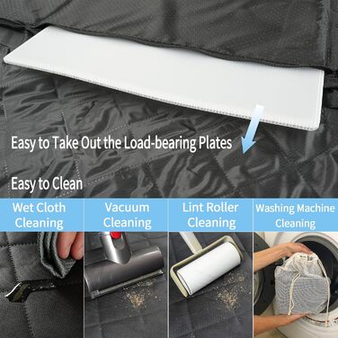 Підстилка для собак у машину: розширювач заднього сидіння, водовідштовхувальна, з кишенями та сіткою