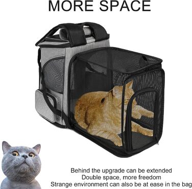 Рюкзак для собак, дихаючий, складаний, переноска для тварин, рюкзак-переноска для собак та котів