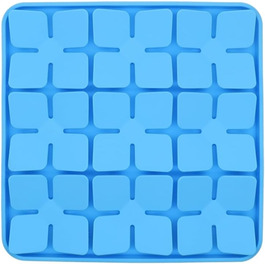 Килимок для повільного годування собак та котів, силіконовий пазл з присоскою, блакитний