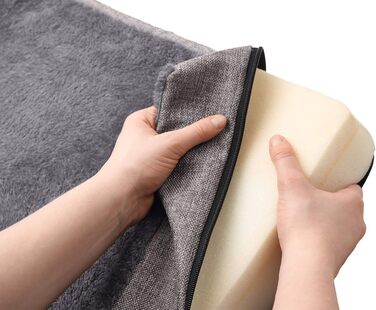 Ортопедичний килимок для собак TIRANO з піною з пам'яті, сірий, розмір M