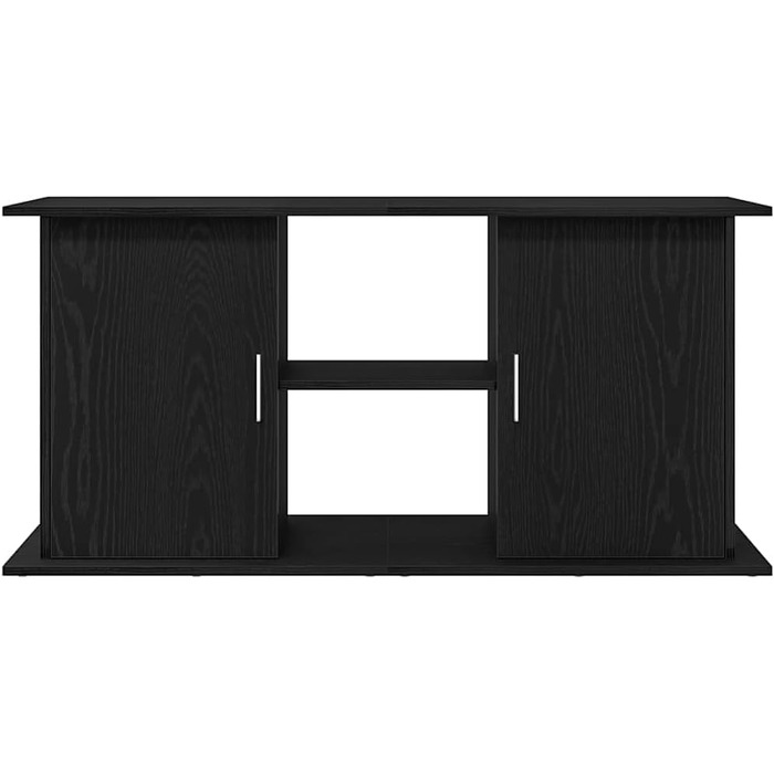 Тумба для акваріума vidaXL 121x41x58 см, ДСП, чорний дуб, міцна акваріумна підставка-шкаф