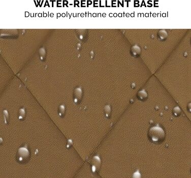 FurHaven Лежанка для собак великих та середніх порід, Sherpa-Fleece, розмір L, 91 x 58 x 7 см, кремовий колір