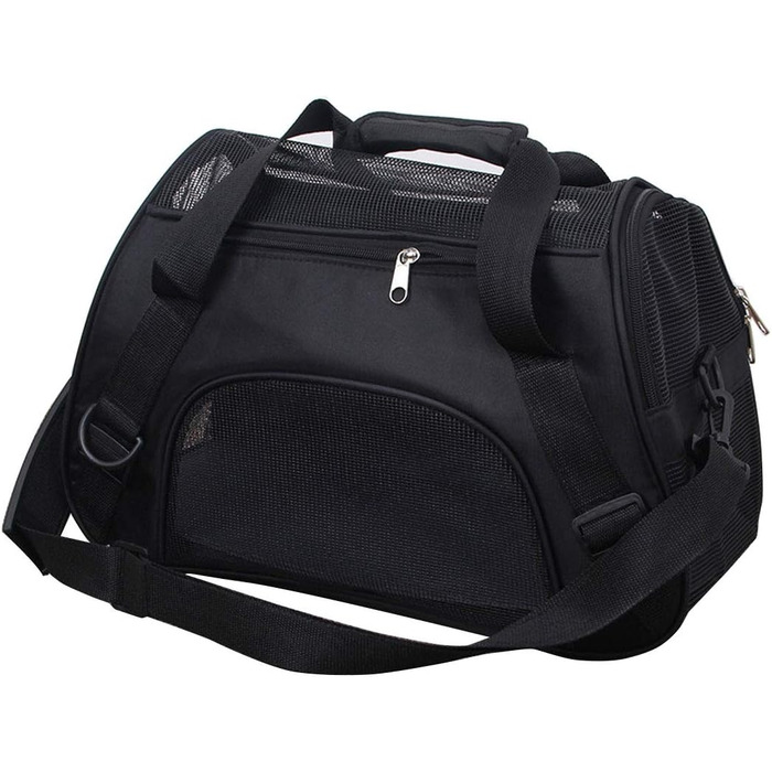 Транспортна сумка для котів та собак Levoberg: комфортна, для подорожей, 47x30x23 см (зелена)