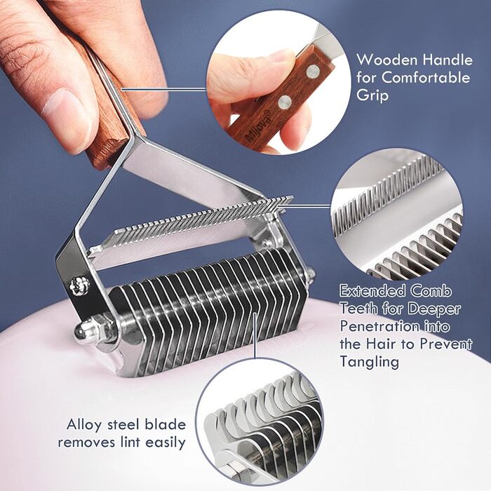 Професійна щітка-розпушувач для собак: двостороння, для видалення ковтунів та шерсті