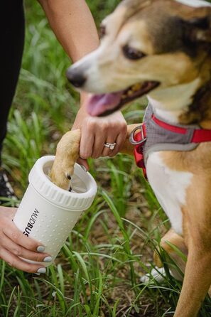 Dexas MudBuster Портативний очисник лап для собак, середній, світло-білий