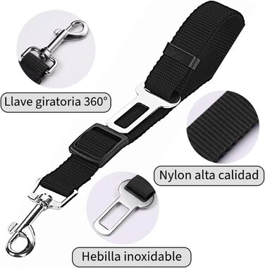 Регульоване об’їжджне дзеркало для собак маленьких порід з автомобільним страхувальним тросом, посилене, безпечне та зручне, розмір S