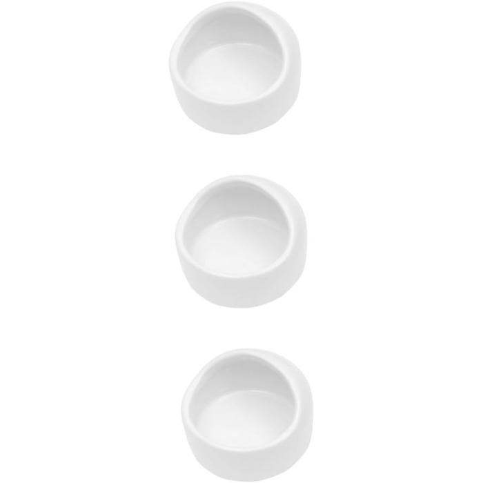 Набір мисок для гризунів Ipetboom (2 шт.) - білий, для хом'яків, кроликів, мишей. Миски для води та корму. Аксесуари для домашніх тварин