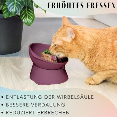 Підвищений миска для кота з регульованим нахилом | Силіконовий миска для кота | Миска для кота, що піднімається