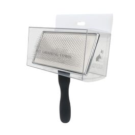 Гребінець для собак та котів з металу: видаляє підшерстя, масажний ефект, інструмент для грумінгу