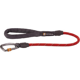 RUFFWEAR Knot-a-Long короткий повідок для собак з карабіном, довжина 0,76 м, червоний