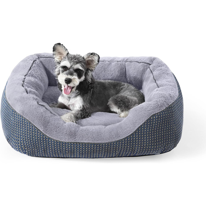 Ортопедичне ліжко для собак Invenco, розмір M, тепле та м'яке, з антиковзною основою (30'x24'x9'), колір морської хвилі