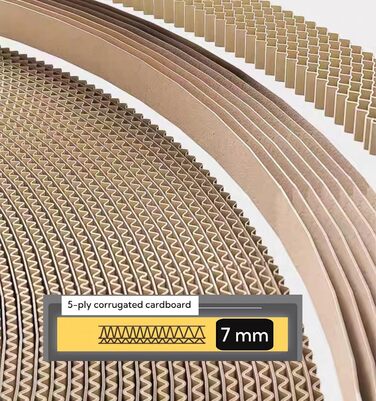 Кігтеточки для котів 2 шт. - овальні, 61 см, з лежаком, з картону, XXL (60x40x9 см)