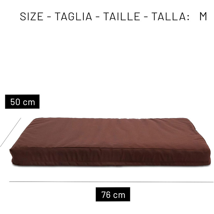 Ортопедична подушка для собак Jump – для відпочинку вашого собаки. Знімний та легкий у пранні чохол, водовідштовхувальне покриття, Made in Italy