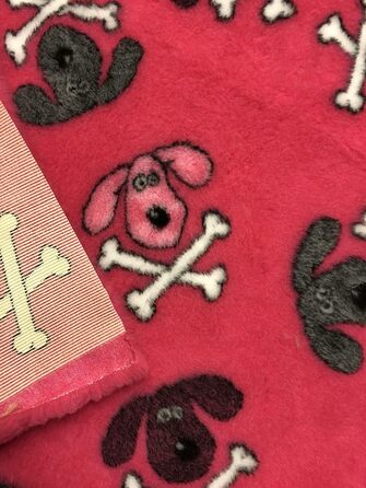 Лежанка для собак Elropet Premium 30mm: неслизька, для маленьких та великих собак, розміри S (80x50 см), колір рожевий (Vet Bed)