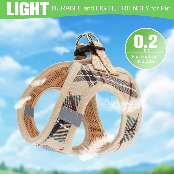 Шлейка та поводок для собак Expawlorer – класичний вибір для середніх собак, не тягнуть, регульовані, надійні для прогулянок, хакі (розмір M, обхват шиї 30-40 см, обхват грудей 40.6-45.7 см)