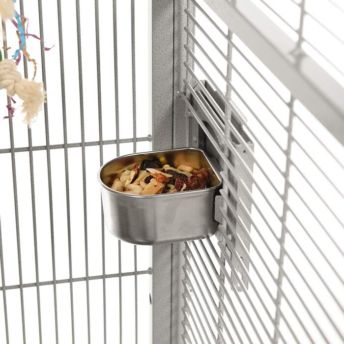 Вольєр для птахів Montana Cages Denver II XXL, світло-сірий, просторий пташиний клітка для папуг