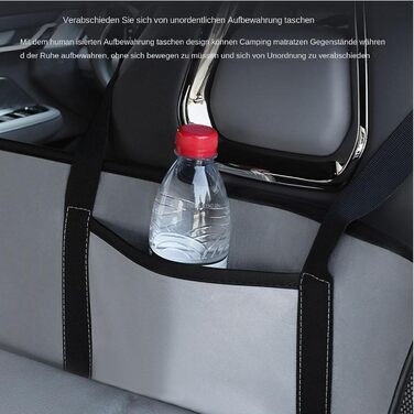 Розширювач для заднього сидіння автомобіля, 42 x 128 см, не надувний, розкладний, для багажника (сірий)