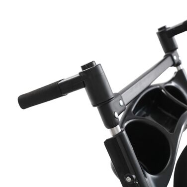 Складаний візок для собак 3-в-1 до 12 кг – Легкий візок для маленьких собак та котів з віднімним кошиком, регульованою ручкою та дихаючим дизайном (Сірий)