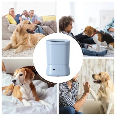 Автоматичний мийка лап для собак, блакитна. Без розбризкування, 2 швидкості, для дому, подорожей, відпочинку на природі