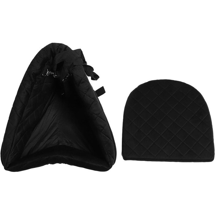 Автокрісло для собак Ejoyous - чорне, для собак до 15,9 кг, з пам'яті піною, знімний чохол