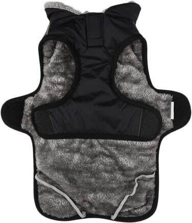 Водонепроникний теплий дощовик для собак з коміром з флісу, з отвором для шлейки, для маленьких, середніх та великих собак, колір: морський, розмір 2XL (Об'єм грудей 75-85 см)