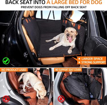 Підстилка для собак у машину з жорстким дном, захист сидіння, універсальна для авто, SUV, вантажівки