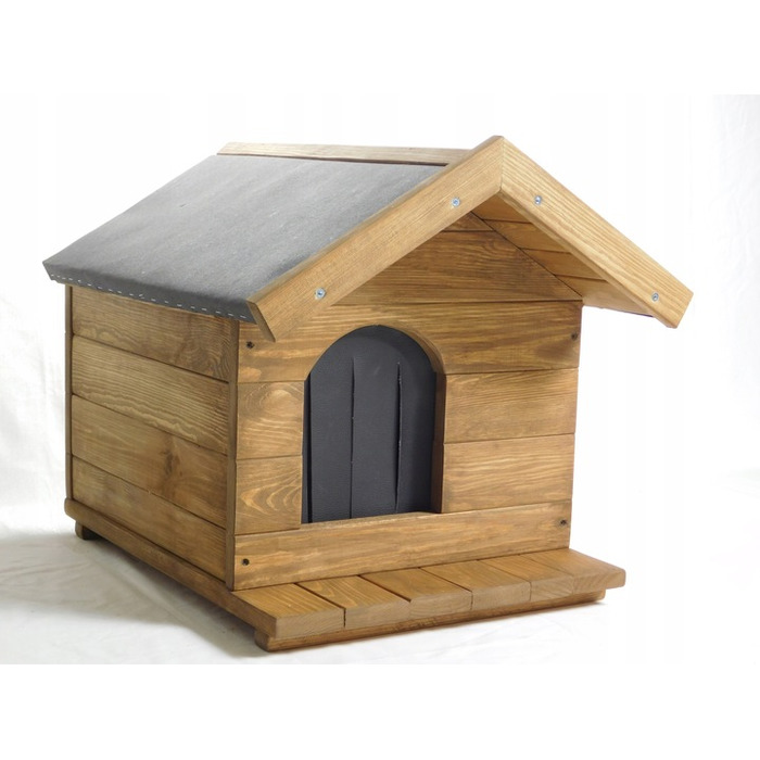 Будка для собак Gumiś, дерево, зовнішні розміри: 62 см x 55 см x 53 см