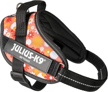 Шлейка Julius-K9 IDC Powergeschirr, рожева з квітами, розмір S/Mini