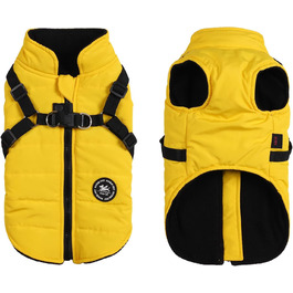 Жакети для собак Norbi, зимовий теплий нашийник, регульований, для будь-яких порід, жовтий, X-Large