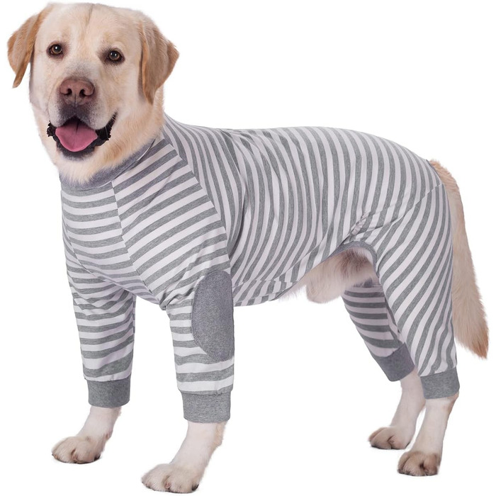 Піжама для собак BT Bear, плюшевий комбінезон для собак середнього та великого розміру, зручна, м'яка, дихаюча, на блискавці