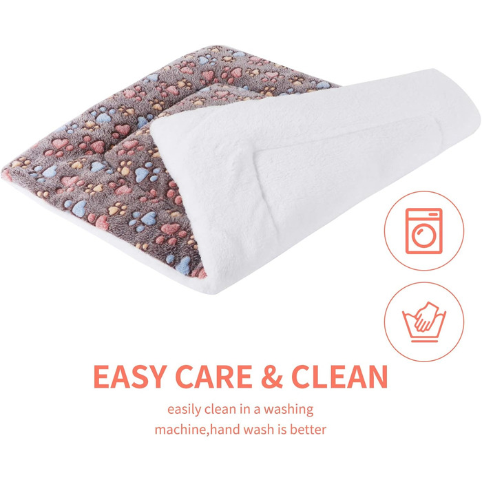 М'який теплий плед для собак та котів з фланелі, Coffee, 69 x 52 см