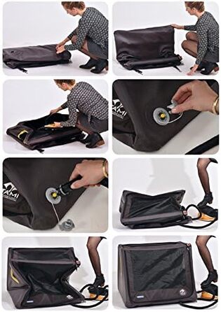 Транспортна переноска для собак Tami Backseat XS: переноска-клітка для автомобіля, автотранспортна коробка для собак, переноска для собак