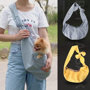 Сумка на плече для котів та собак FUNAT, переноска для собак, ідеальна для маленьких тварин. Чорний колір