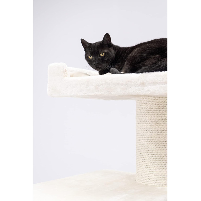 Дряпка для котів Petrebels Alexis 224 до стелі, 45x35x224 см, кремово-бежевий