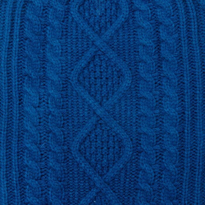 Теплий в'язаний пуловер Bingpet для собак великих, середніх та маленьких порід, зимовий одяг для собак та котів, теплий светр з косими смужками, синій, великий розмір