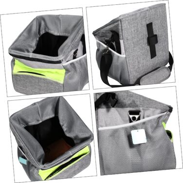 Фahrradkorb iBasenice для тварин: складаний, дихаючий, з ручкою спереду. Підходить для перевезення собак, котів, іграшок, ласощів та телефону.